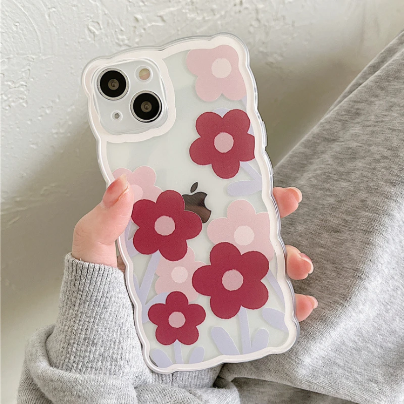 Cute Sweet Graffiti Pink flower Wave frame Phone Case For iPhone 13 11 12 Pro X XR XS Max MINI 7 8 Plus Cartoon Clear Soft Cover
Cute Sweet Graffiti Pink flower Wave frame Phone Case For iPhone 13 11 12 Pro X XR XS Max MINI 7 8 Plus Cartoon Clear Soft Cover