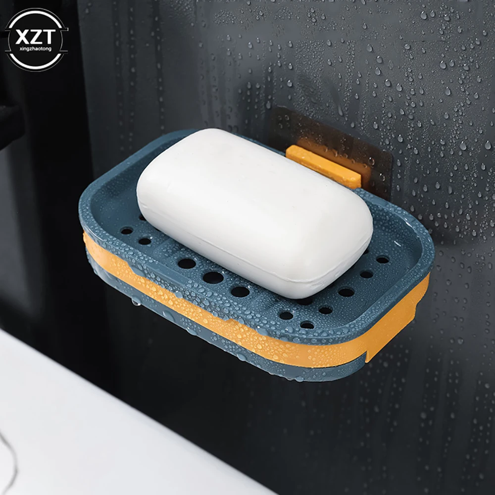 Wall Mounted Soap Holder Rack No Drilling Self-Adhesive Soap Storage Box Kitchen Sponge Rack Drying Tray Bathroom Soap Dish
Wall Mounted Soap Holder Rack No Drilling Self-Adhesive Soap Storage Box Kitchen Sponge Rack Drying Tray Bathroom Soap Dish