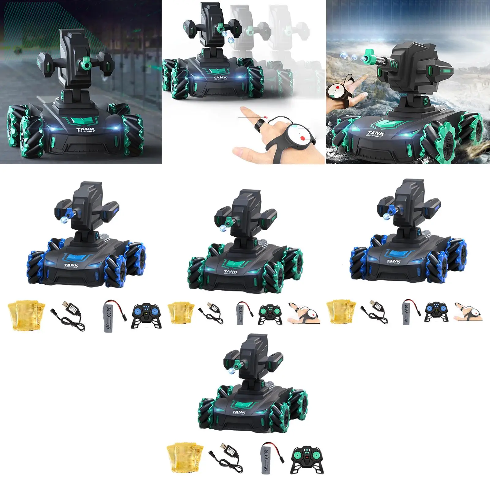 Water Bomb 2.4G Stunt Gifts Rechargeable Gesture Induction Simulation RC Tank Toy for Boy
Water Bomb 2.4G Stunt Gifts Rechargeable Gesture Induction Simulation RC Tank Toy for Boy