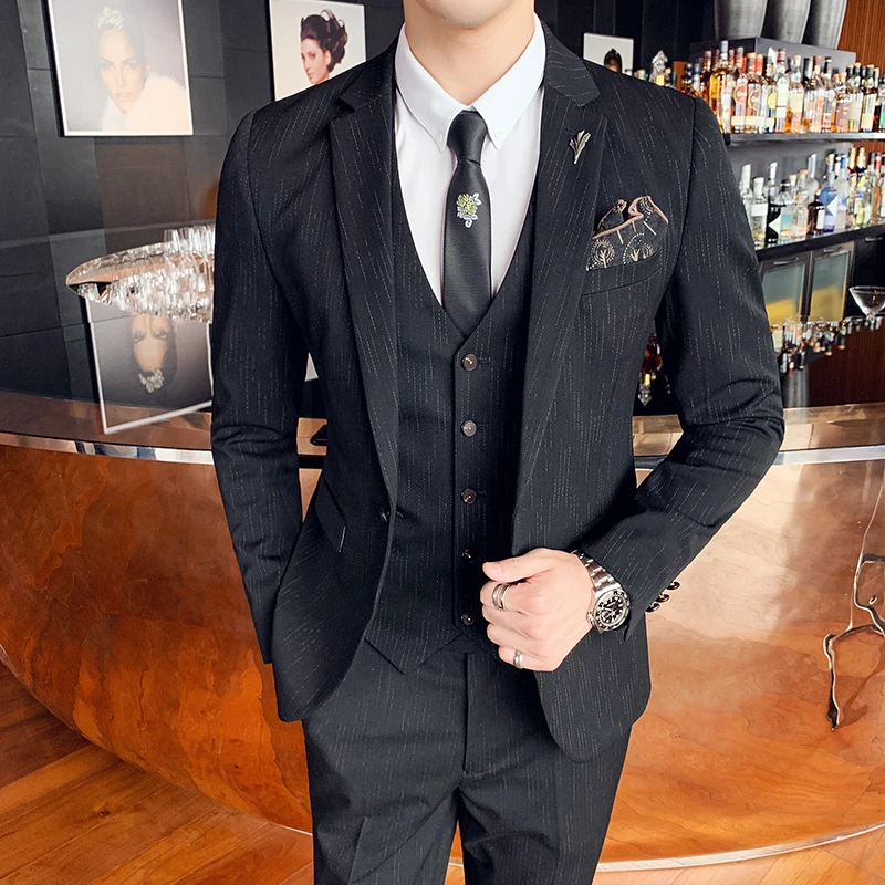 Boutique 5XL (Blazer + Vest + Trousers) Men's Italian Style Business Casual Elegant Fashion Gentleman's Dress Is A 3-piece Suit
Boutique 5XL (Blazer + Vest + Trousers) Men's Italian Style Business Casual Elegant Fashion Gentleman's Dress Is A 3-piece Suit