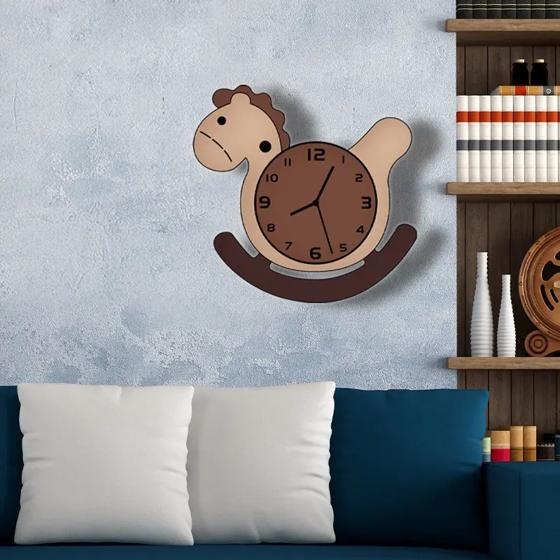 3D Cartoon Kids Wall Clock Trojan Horse Shape Design Silent Movement Wall Clock For Children Kids Bedroom Wall Watch Home Decor
3D Cartoon Kids Wall Clock Trojan Horse Shape Design Silent Movement Wall Clock For Children Kids Bedroom Wall Watch Home Decor