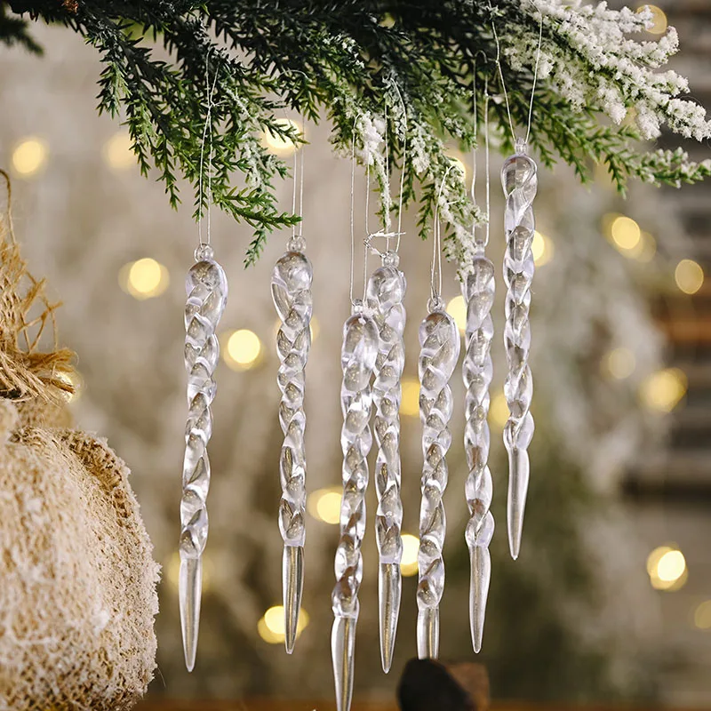 10pcs 13cm Christmas Simulation Ice Xmas Tree Hanging Ornament Fake Icicle Winter Party Christmas New Year Decoration Supplies
10pcs 13cm Christmas Simulation Ice Xmas Tree Hanging Ornament Fake Icicle Winter Party Christmas New Year Decoration Supplies