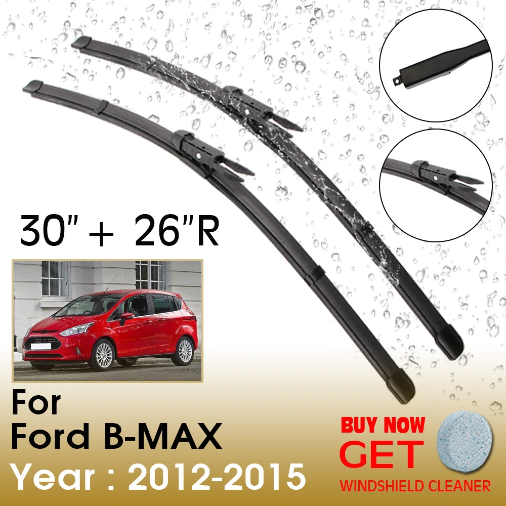 Car Wiper Blade For Ford B-MAX 30"+26"R 2012-2015 Front Window Washer Windscreen Windshield Wipers Blades Accessories
Car Wiper Blade For Ford B-MAX 30"+26"R 2012-2015 Front Window Washer Windscreen Windshield Wipers Blades Accessories