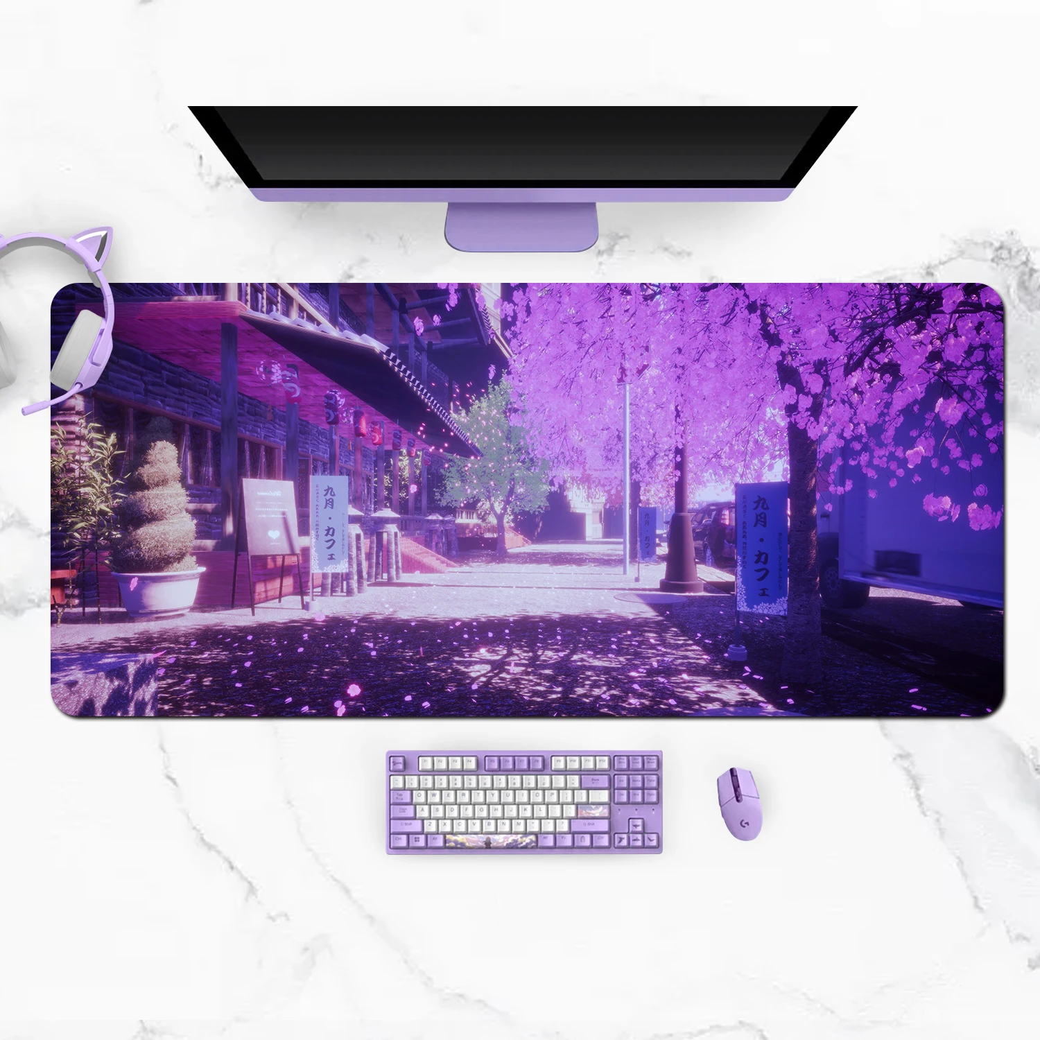 Extra Large Kawaii Gaming Mouse Pad Cute Neon Purple Sakura Anime Stree XXL Desk Mat Water Proof Nonslip Laptop Desk Accessories
Extra Large Kawaii Gaming Mouse Pad Cute Neon Purple Sakura Anime Stree XXL Desk Mat Water Proof Nonslip Laptop Desk Accessories