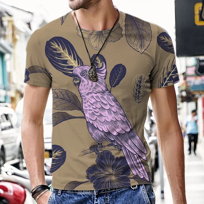 2022 New men's fashion 3D t-shirt men's loose Classical parrot pattern T-shirt T-shirt short sleeve fashion T-shirt
2022 New men's fashion 3D t-shirt men's loose Classical parrot pattern T-shirt T-shirt short sleeve fashion T-shirt