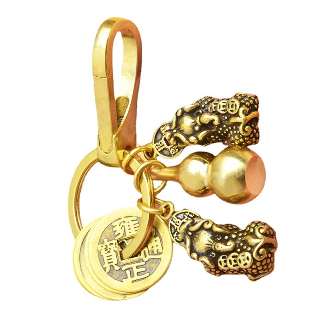 Keychain Chinese Charm Statue Shui Feng Ornaments Lucky Keychains Wealth Car Gourd Hanging Sculpture Qilin Lou Wu Brassfigurines
Keychain Chinese Charm Statue Shui Feng Ornaments Lucky Keychains Wealth Car Gourd Hanging Sculpture Qilin Lou Wu Brassfigurines