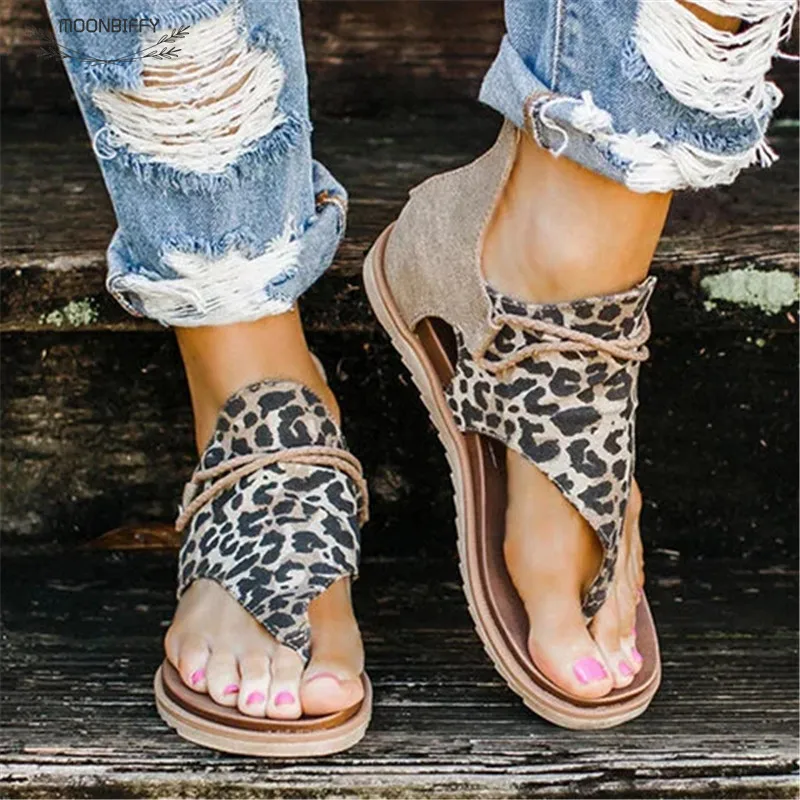 Women Sandals Leopard Print Large Size Cross Strap Flat with Shoes Woman Casual Zipper Sandalias Sandalias Mujer Verano 2022
Women Sandals Leopard Print Large Size Cross Strap Flat with Shoes Woman Casual Zipper Sandalias Sandalias Mujer Verano 2022