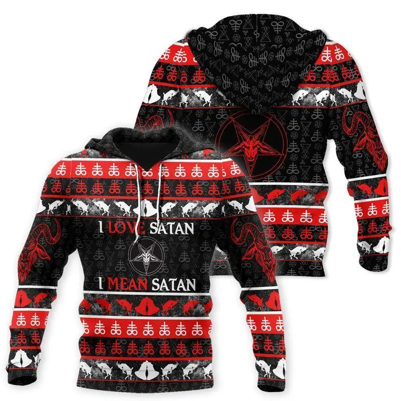 Merry Christmas Satanic Claus 3D Printed Fashion Hoodies Men Sweatshirt Unisex Zip Pullover Casual Jacket Tracksuit
Merry Christmas Satanic Claus 3D Printed Fashion Hoodies Men Sweatshirt Unisex Zip Pullover Casual Jacket Tracksuit