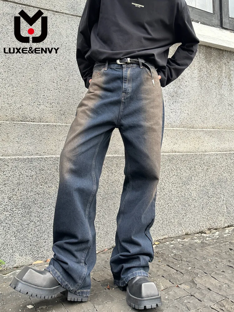 Джинсы-стрейч LUXE & ENVY Do женские, повседневные свободные брюки с градиентом, в стиле ретро, цвет желтый/белый, весна-осень 2023
Джинсы-стрейч LUXE & ENVY Do женские, повседневные свободные брюки с градиентом, в стиле ретро, цвет желтый/белый, весна-осень 2023