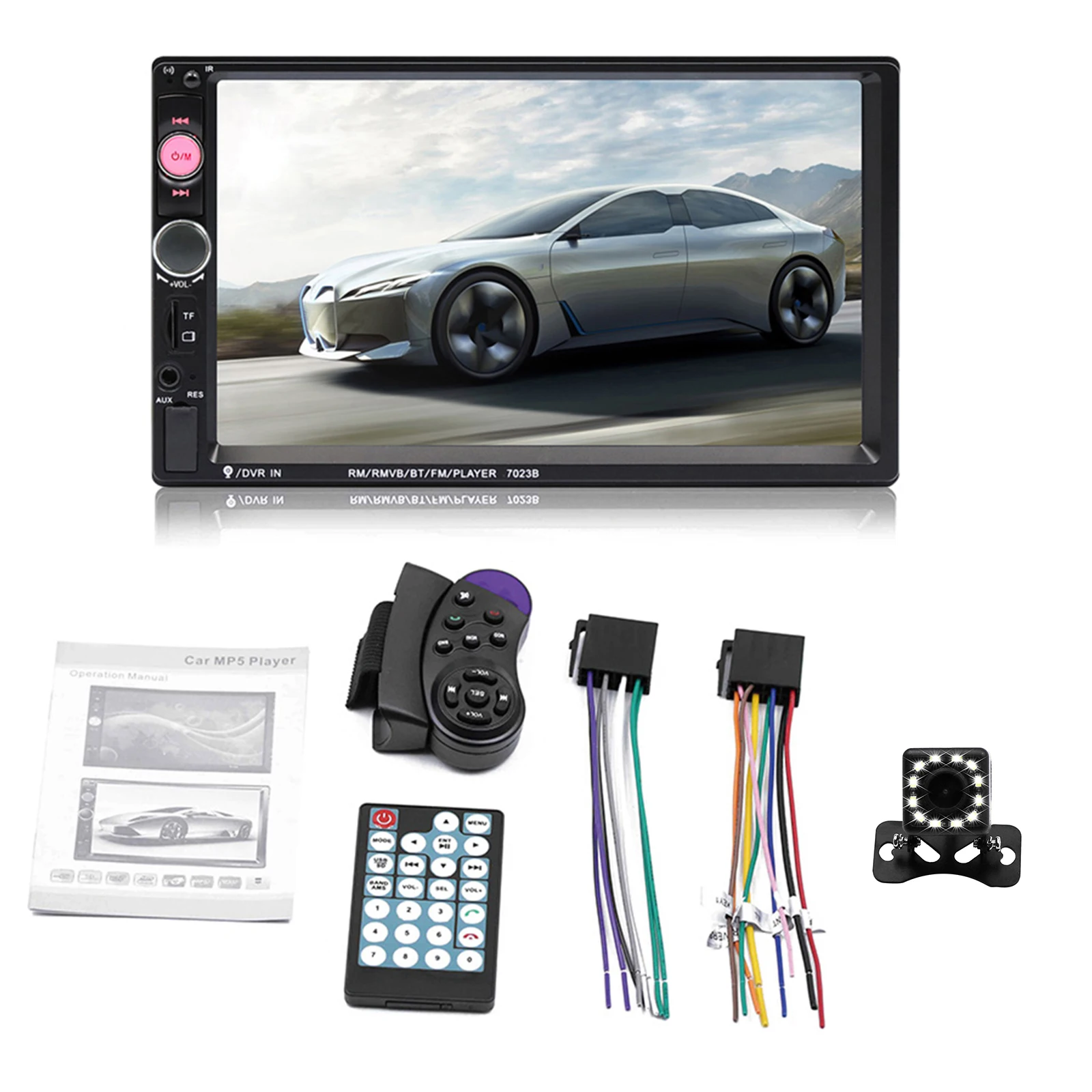 7 Inch HD Touchscreen Car Radio with Bluetooth Car Audio Head Unit FM MP5 Multimedia Player + Backup Camera car car car car
7 Inch HD Touchscreen Car Radio with Bluetooth Car Audio Head Unit FM MP5 Multimedia Player + Backup Camera car car car car