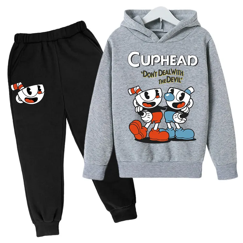 Детская игровая Толстовка Cuphead, хлопковая Детская толстовка, штаны, комплект детской одежды из двух предметов, детская одежда, детские толстовки
Детская игровая Толстовка Cuphead, хлопковая Детская толстовка, штаны, комплект детской одежды из двух предметов, детская одежда, детские толстовки