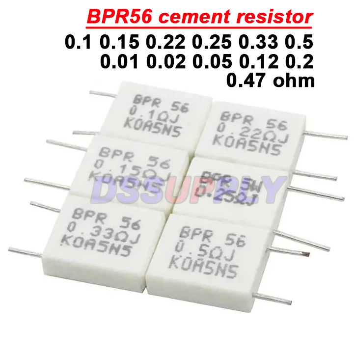 10 шт. BPR56 5 Вт 0.1R 0.15R 0.22R 0.25R 0.33R 0.5R неиндуктивный керамический цементный резистор 0,001 0,1 0,15 0,22 0,25 0,33 0,5 Ом
10 шт. BPR56 5 Вт 0.1R 0.15R 0.22R 0.25R 0.33R 0.5R неиндуктивный керамический цементный резистор 0,001 0,1 0,15 0,22 0,25 0,33 0,5 Ом