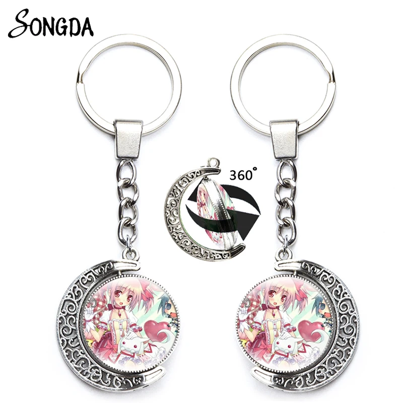 Anime Puella Magi Madoka Magica Keychains Pendant Holder Kaname Madoka Cartoon 360 Degrees Rotated Keyrings Otaku Jewelry Gifts
Anime Puella Magi Madoka Magica Keychains Pendant Holder Kaname Madoka Cartoon 360 Degrees Rotated Keyrings Otaku Jewelry Gifts