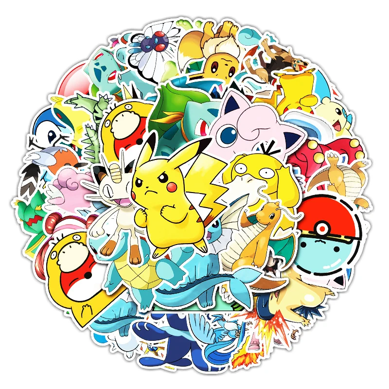 50 Cartoon Anime Pokemon Cute Decorative Stickers Luggage Guitar Laptop Car Phone Stickers Children's Holiday Gifts
50 Cartoon Anime Pokemon Cute Decorative Stickers Luggage Guitar Laptop Car Phone Stickers Children's Holiday Gifts