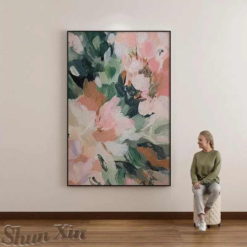 Hand-painted Flowers Oil Painting Modern Wall Art On Canvas Living Room Restaurant Decorative Hotel Club Hanging Mural Unframed
Hand-painted Flowers Oil Painting Modern Wall Art On Canvas Living Room Restaurant Decorative Hotel Club Hanging Mural Unframed