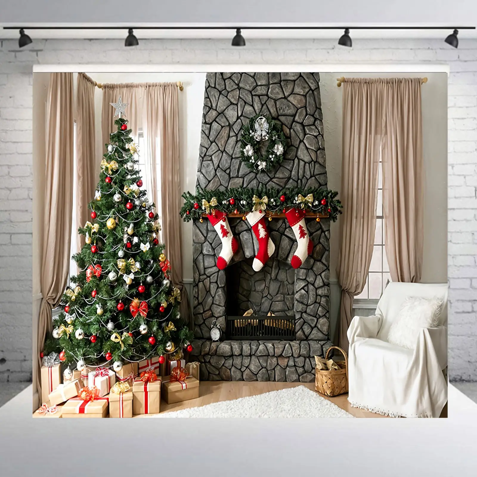 82.53*58.95inch Christmas Backdrop Photography Background Christmas Theme Pictorial Cloth Photography Backdrop Studio Props
82.53*58.95inch Christmas Backdrop Photography Background Christmas Theme Pictorial Cloth Photography Backdrop Studio Props