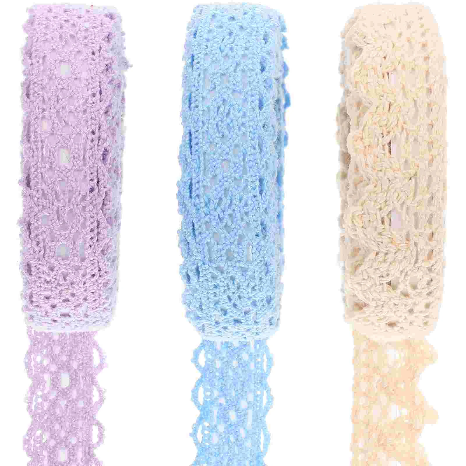3 Rolls of Decorative Cloth Lace Tapes Scrapbooking Lace Tapes DIY Lace Stickers Adhesive Tapes
3 Rolls of Decorative Cloth Lace Tapes Scrapbooking Lace Tapes DIY Lace Stickers Adhesive Tapes