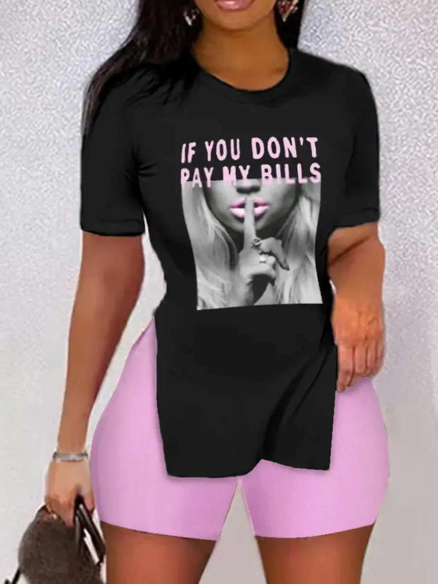 LW summer Two-piece Shorts Set Summer Women Printing Casual T-Shirt Y2k Graphics Top Shorts Set Femme Short Sleeve Two Pieces Se
LW summer Two-piece Shorts Set Summer Women Printing Casual T-Shirt Y2k Graphics Top Shorts Set Femme Short Sleeve Two Pieces Se