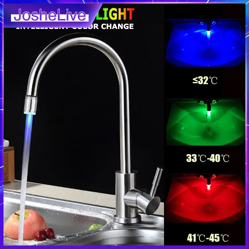 Led Light 7 Color Change Faucet With Converter Temperature Sensor Shower Water Tap Sensitive Kitchen Accessories Tools
Led Light 7 Color Change Faucet With Converter Temperature Sensor Shower Water Tap Sensitive Kitchen Accessories Tools