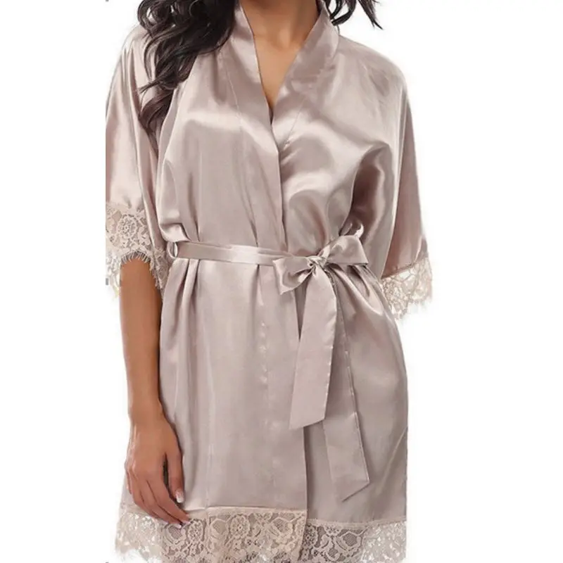 YIYI женская летняя ночная рубашка из ледяного шелка с половиной рукавом, сексуальная кружевная лоскутная короткая рубашка с K 
YIYI женская летняя ночная рубашка из ледяного шелка с половиной рукавом, сексуальная кружевная лоскутная короткая рубашка с K