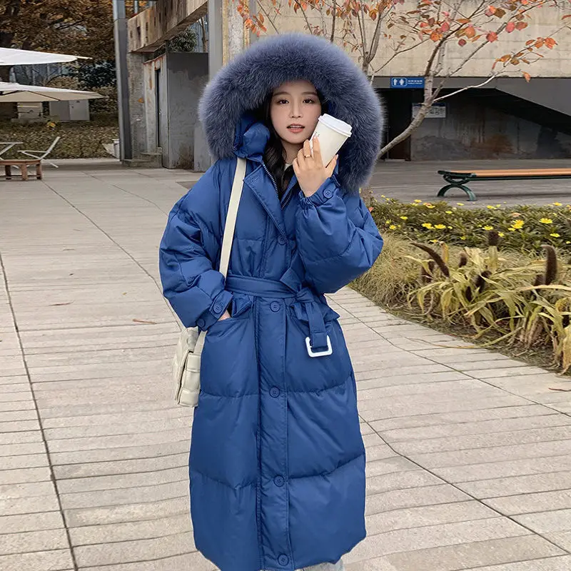 2022 Winter Long Duck Down Jackets Women Fashion Solid Fur Hooded Coat with Belt Long Sleeve Zipper Thick Warm Down Jacket D146
2022 Winter Long Duck Down Jackets Women Fashion Solid Fur Hooded Coat with Belt Long Sleeve Zipper Thick Warm Down Jacket D146
