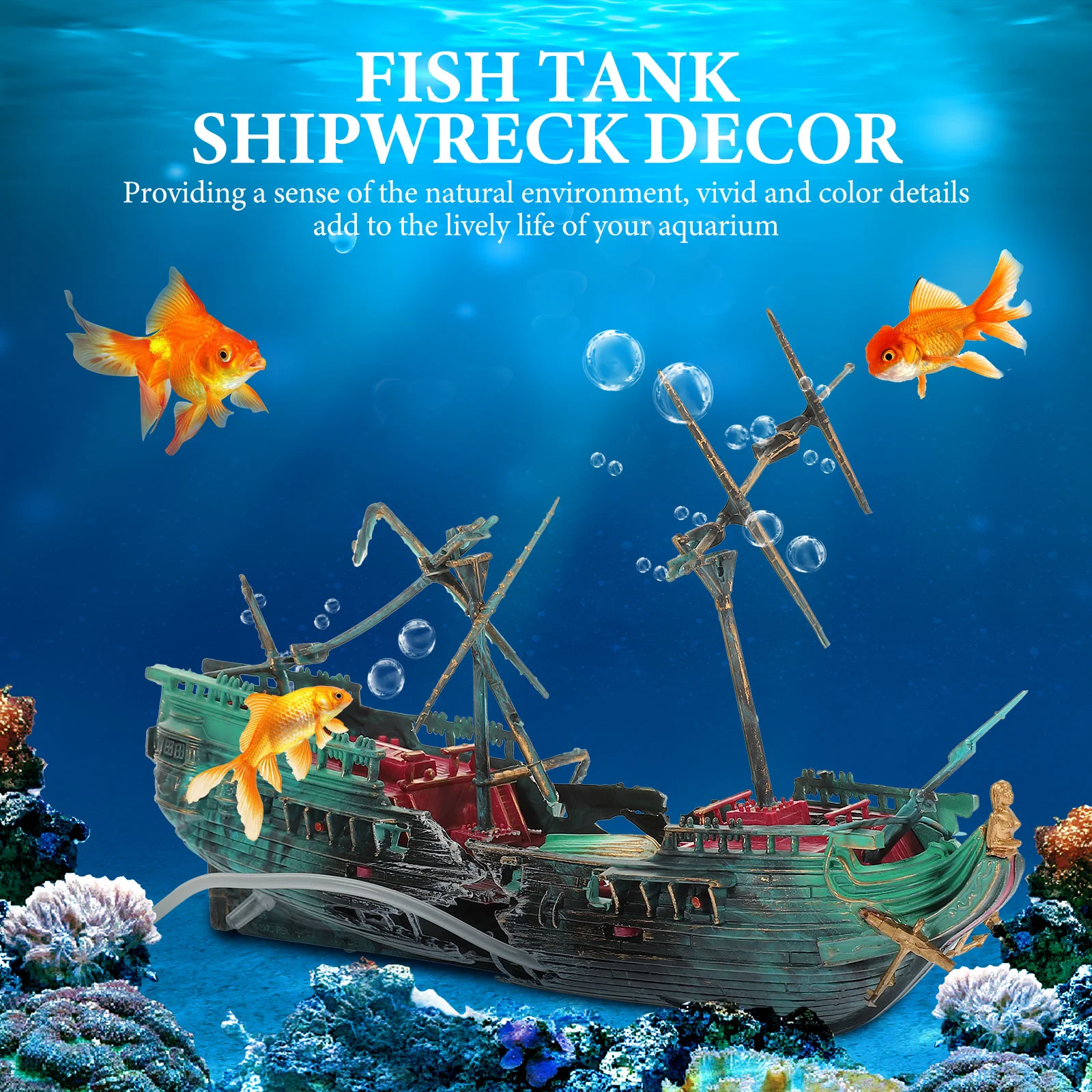 Shipwreck Aquarium Tank Decor Ship Ornament Boat Resin Pirate Model Sculpture Decoration Broken Decorations Betta Shelter
Shipwreck Aquarium Tank Decor Ship Ornament Boat Resin Pirate Model Sculpture Decoration Broken Decorations Betta Shelter