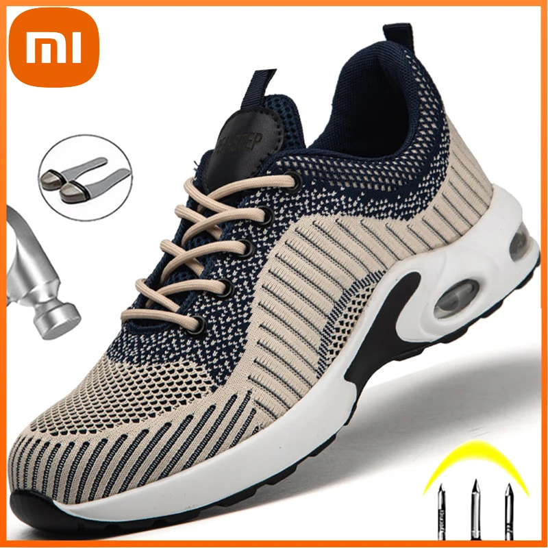 XIAOMI Work Safety Boots For Men Sneaker Steel Toe Work Shoes Anti-Puncture Safety Shoes Men Work Indestructible Sneakers Male
XIAOMI Work Safety Boots For Men Sneaker Steel Toe Work Shoes Anti-Puncture Safety Shoes Men Work Indestructible Sneakers Male