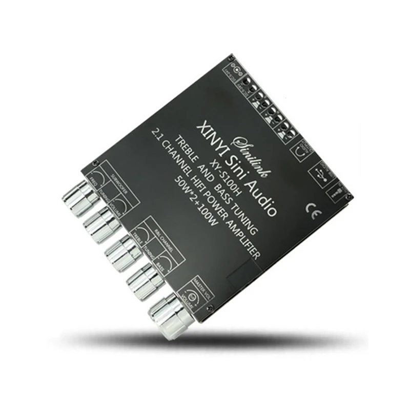 XY-S100H 2,1 канальная Плата усилителя Bluetooth TPA3116D2 50Wx2 + 100 Вт, высокая мощность BT5.0, звуковой модуль
XY-S100H 2,1 канальная Плата усилителя Bluetooth TPA3116D2 50Wx2 + 100 Вт, высокая мощность BT5.0, звуковой модуль