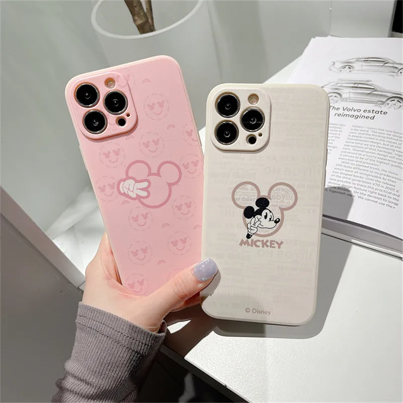 

Disney cartoon Mickey Minnie iPhone7/8p/xs/11/12/13promax suitable for Apple phone case painted soft shell protective cover gift