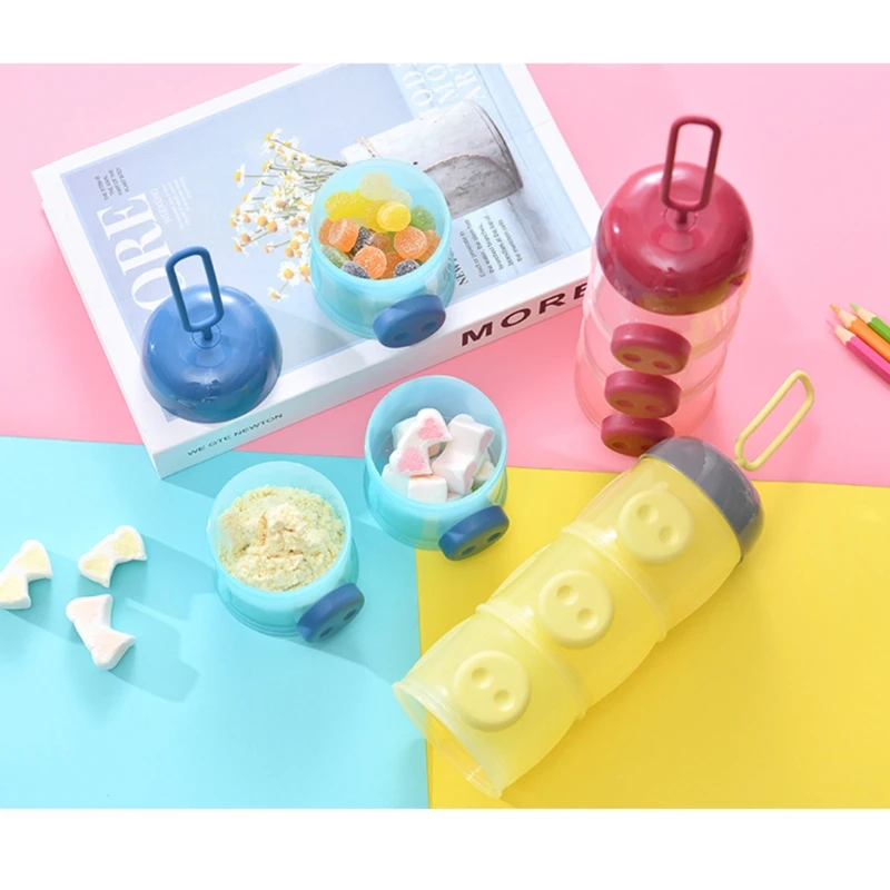 Cute 3 Layers Compartment Milk Powder Storage Box Baby Formula Dispenser Infant Essential Cereal Snacks Container
Cute 3 Layers Compartment Milk Powder Storage Box Baby Formula Dispenser Infant Essential Cereal Snacks Container