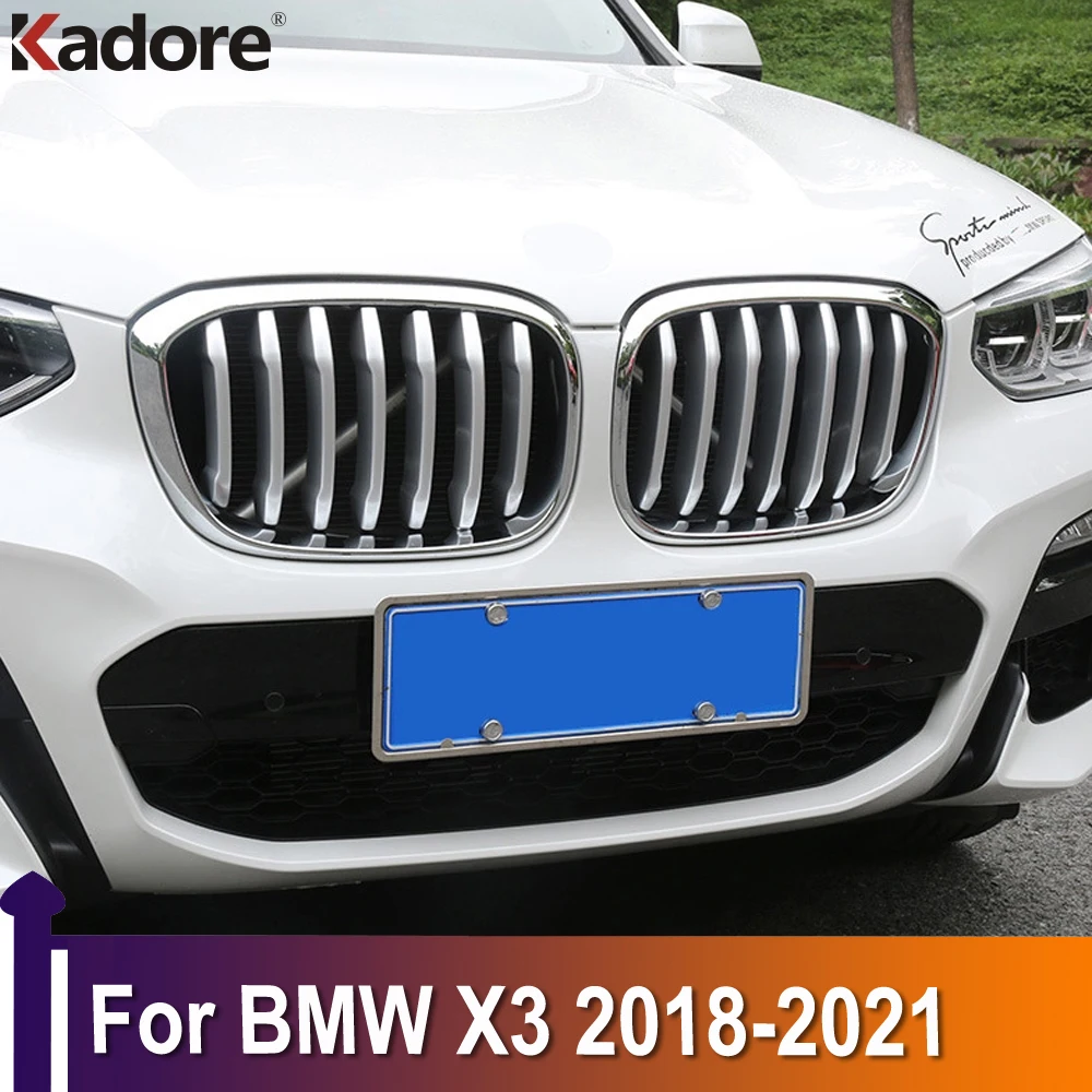 Внешние аксессуары для BMW X3, 2018, 2019, 2020, 2021, решетки передней решетки гриля, обшивки, Стайлинг автомобильных наклеек, матовый АБС-пластик
Внешние аксессуары для BMW X3, 2018, 2019, 2020, 2021, решетки передней решетки гриля, обшивки, Стайлинг автомобильных наклеек, матовый АБС-пластик