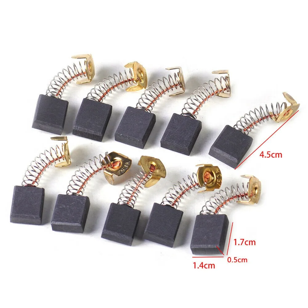 Repair Motor Carbon Brushes 10PCS 8 Different Sizes Carbon & Copper Alloy For Electric Motor Tool Gray & Brass Tone
Repair Motor Carbon Brushes 10PCS 8 Different Sizes Carbon & Copper Alloy For Electric Motor Tool Gray & Brass Tone