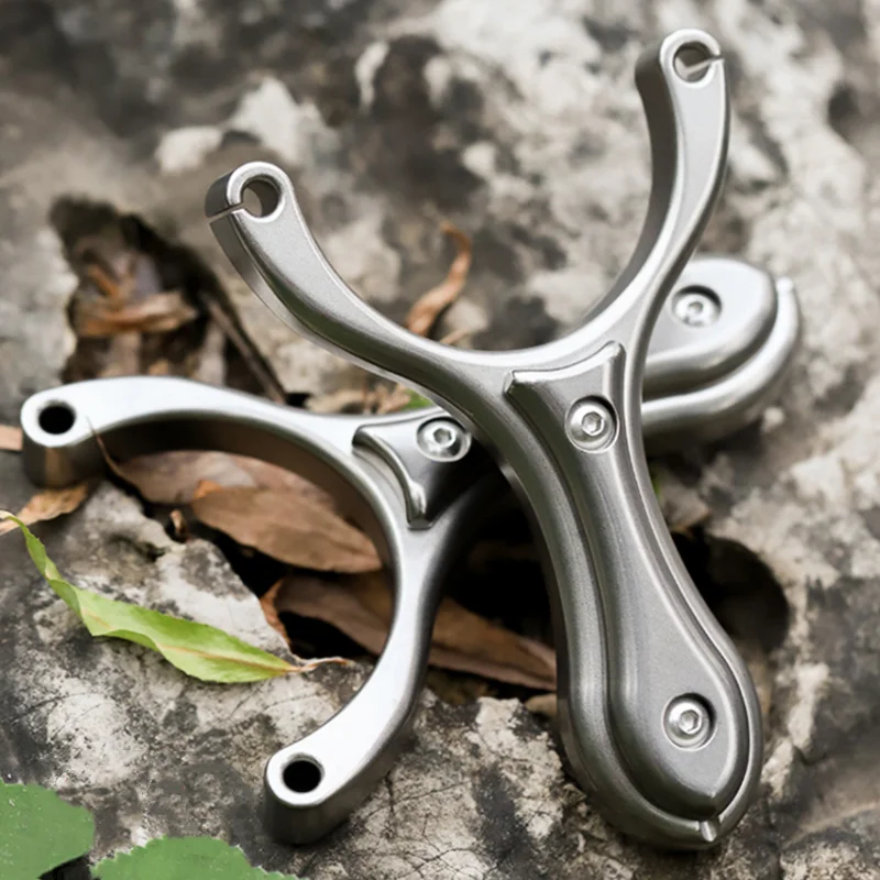 Titanium Alloy Slingshot Professional Hunting High Quality with Flat Rubber Band Outdoor Shooting Game Slingshot
Titanium Alloy Slingshot Professional Hunting High Quality with Flat Rubber Band Outdoor Shooting Game Slingshot