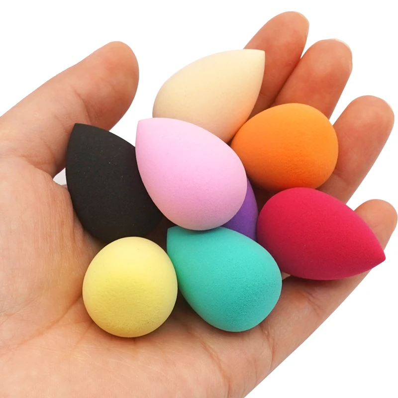

6pc Beauty Egg Makeup Blender Cosmetic Liquid Foundation Powder Sponge For Concealer Mini Puff Dry And Wet Makeup Accessories