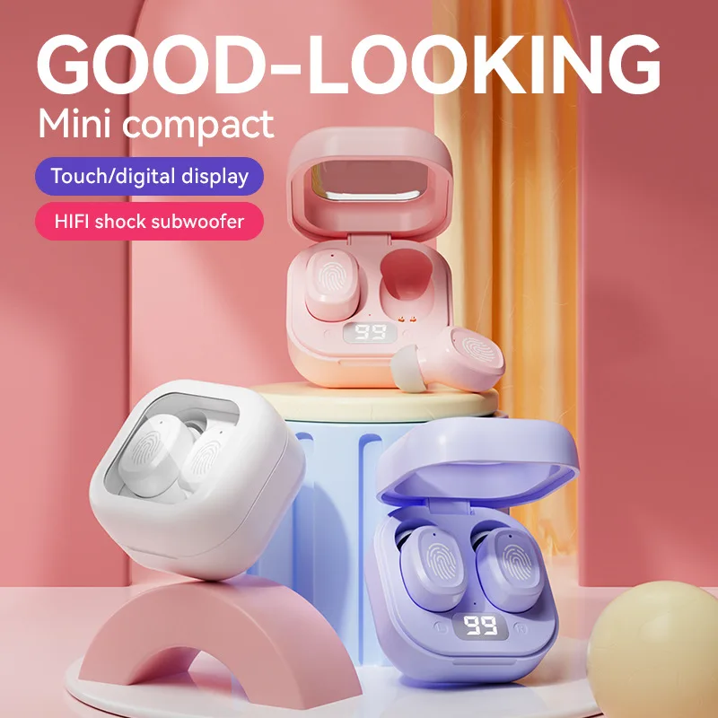 New Bluetooth Headphones Transparent Macaron Intelligent Noise Cancelling Digital Display Touch Wireless In-ear Headphones
New Bluetooth Headphones Transparent Macaron Intelligent Noise Cancelling Digital Display Touch Wireless In-ear Headphones