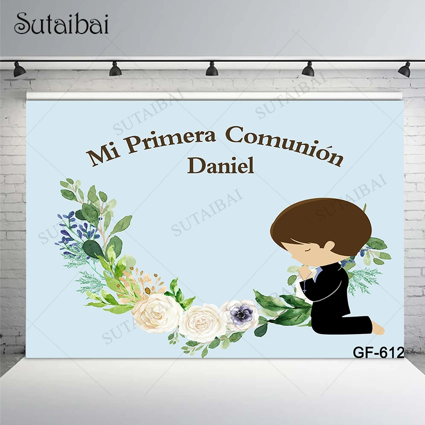 God Bless Boy Christening Background My First Communion Children Baby Party Flowers Decoration Photo Backdrop for Studio Props
God Bless Boy Christening Background My First Communion Children Baby Party Flowers Decoration Photo Backdrop for Studio Props