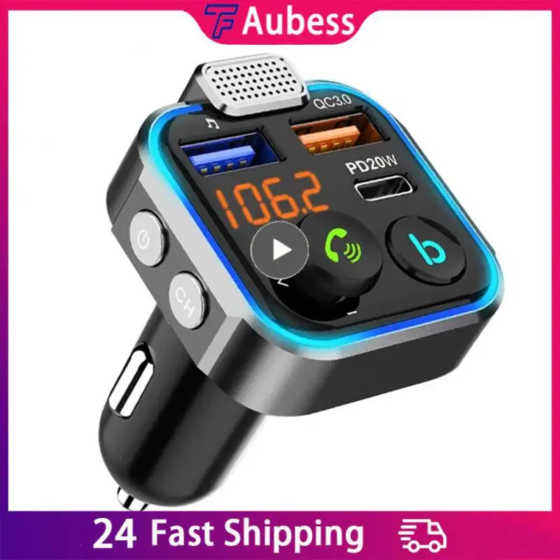 Pd 20w Car Adapter Support U Disk Fm Transmitter Durable Hands Free Mp3 Player Car Accessories Qc3.0 Fast Usb Charger
Pd 20w Car Adapter Support U Disk Fm Transmitter Durable Hands Free Mp3 Player Car Accessories Qc3.0 Fast Usb Charger