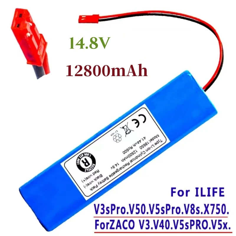 100%New 14.8V 12800mah 18650 Lithium Battery For ILIFE V3s Pro, V50,V55, V5s Pro, V8s, X750 Robot Vacuum Cleaner Battery..
100%New 14.8V 12800mah 18650 Lithium Battery For ILIFE V3s Pro, V50,V55, V5s Pro, V8s, X750 Robot Vacuum Cleaner Battery..