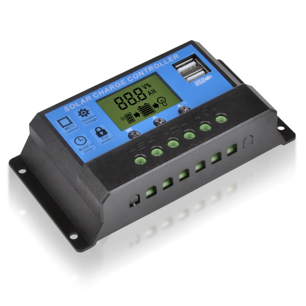 MPPT Solar Charge Controller PWM 10A 30A Solar Power Regulator 12V 24V Auto Dual USB LCD Display Load Discharger
MPPT Solar Charge Controller PWM 10A 30A Solar Power Regulator 12V 24V Auto Dual USB LCD Display Load Discharger
