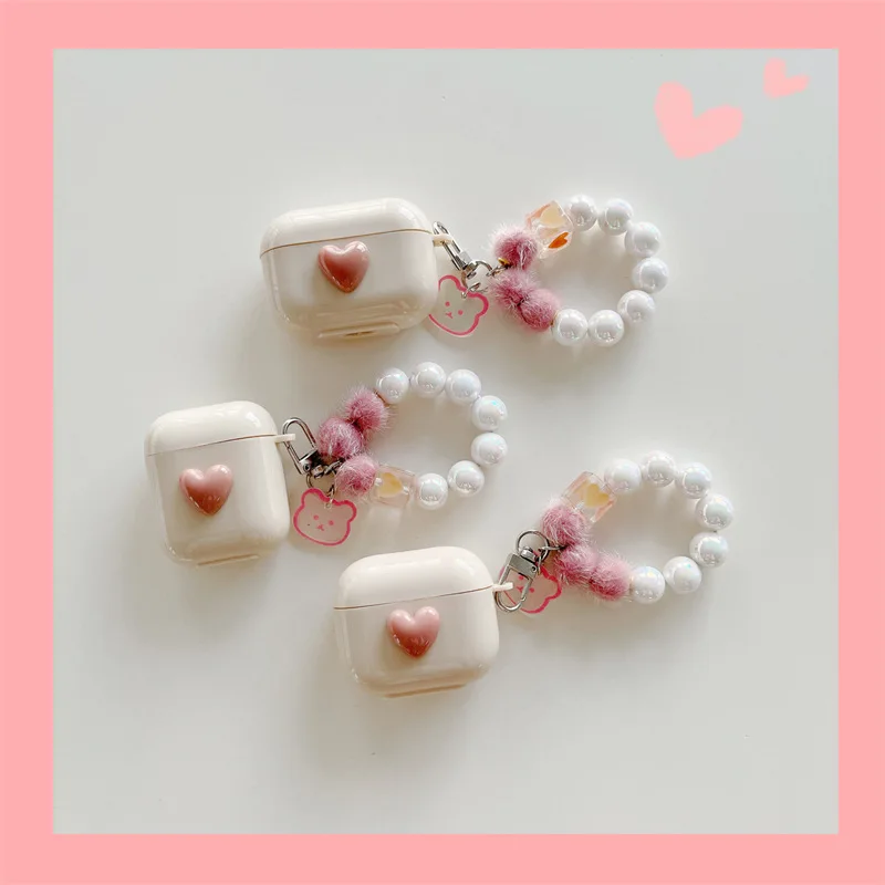 Cute Pink Love Hairball Bead Lanyard Bluetooth Headset Cover for Airpods 1 2 3 Pro Pro2 Silicone Airpods Case
Cute Pink Love Hairball Bead Lanyard Bluetooth Headset Cover for Airpods 1 2 3 Pro Pro2 Silicone Airpods Case