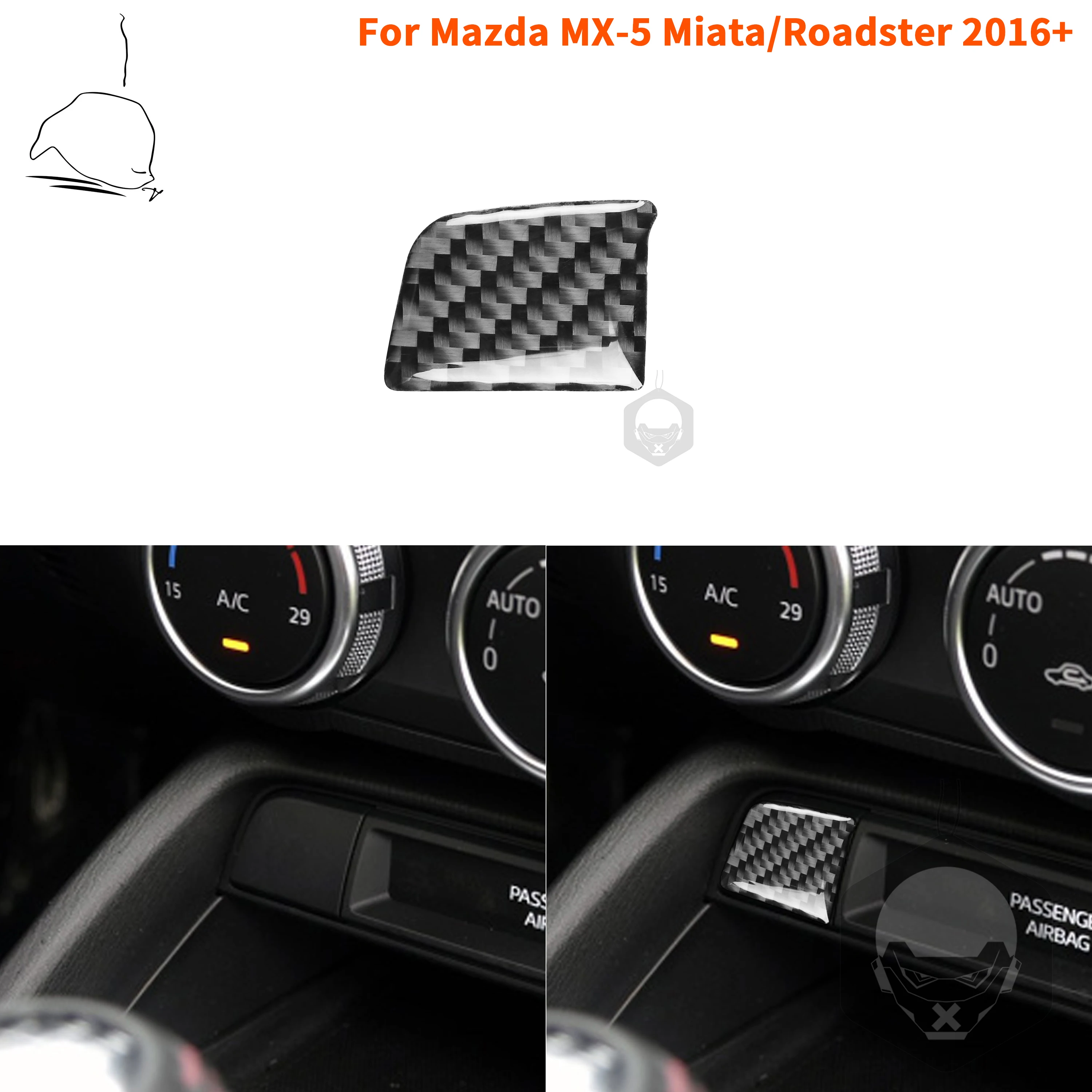 For Mazda MX-5 Miata Roadster Carbon Fiber Center Storage Button Switch Cover Trim Sticker 2016+ MX5 ND Interior Car Accessories
For Mazda MX-5 Miata Roadster Carbon Fiber Center Storage Button Switch Cover Trim Sticker 2016+ MX5 ND Interior Car Accessories