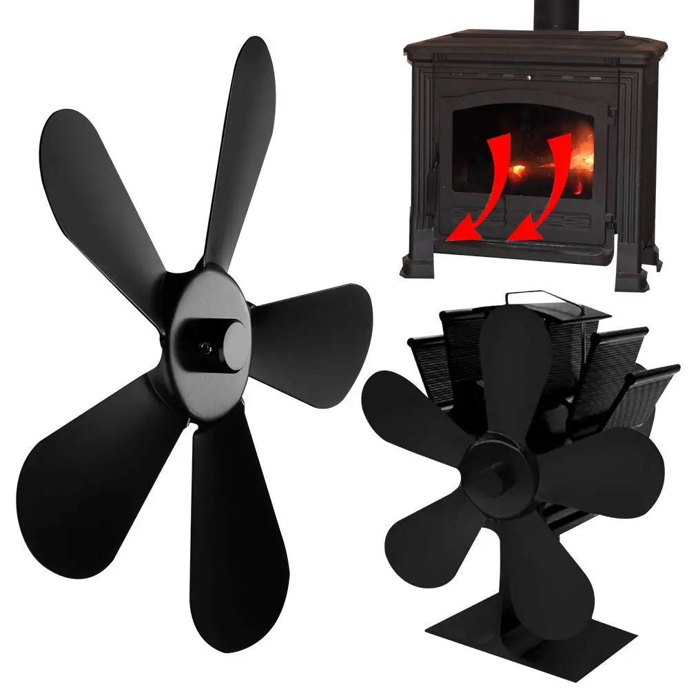 5 Blades Fire Heat Power Saving Eco Fan Replacement Wood Stove Fan Fireplace Fan Log Burner for Heat Powered
5 Blades Fire Heat Power Saving Eco Fan Replacement Wood Stove Fan Fireplace Fan Log Burner for Heat Powered