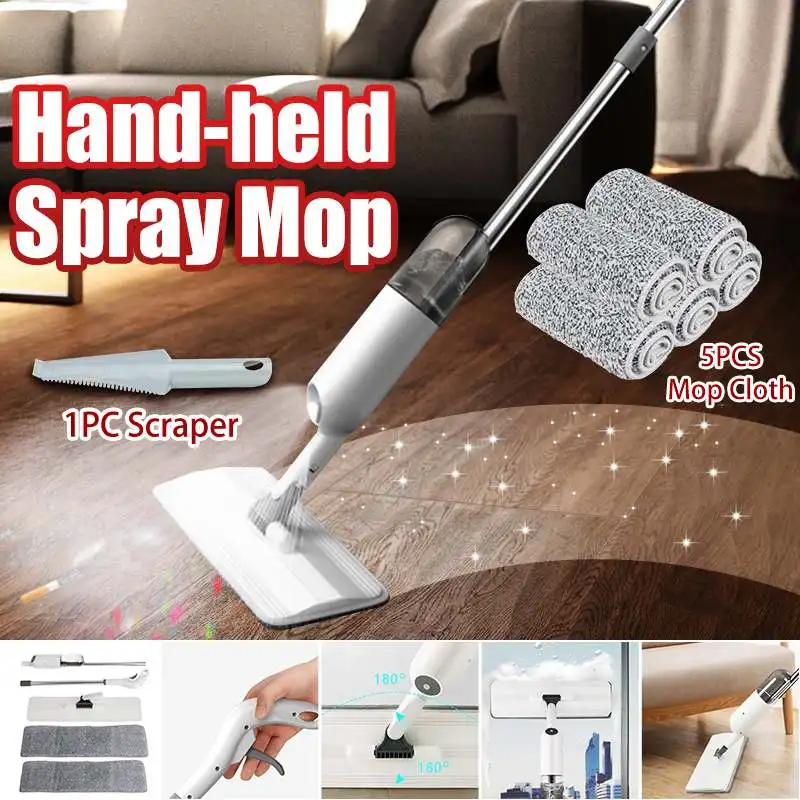 Household Tile Floor Mop Water Spray Mop With 2 Pieces Cloth Suitable For Bathroom/Kitchen/Living Room 38x12x126cm
Household Tile Floor Mop Water Spray Mop With 2 Pieces Cloth Suitable For Bathroom/Kitchen/Living Room 38x12x126cm