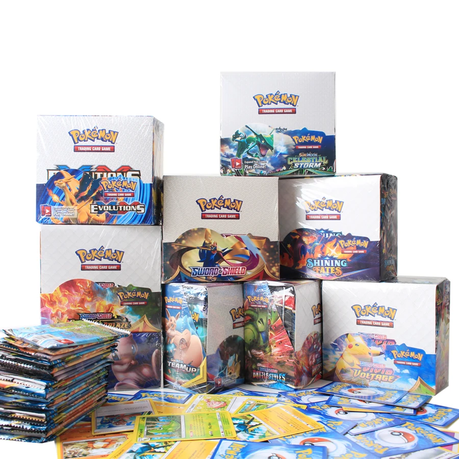 324Pcs/Box Pokemon Cards Sun & Moon Lost Thunder English Trading Card Game Evolutions Booster Collectible Kids Toys Gift
324Pcs/Box Pokemon Cards Sun & Moon Lost Thunder English Trading Card Game Evolutions Booster Collectible Kids Toys Gift