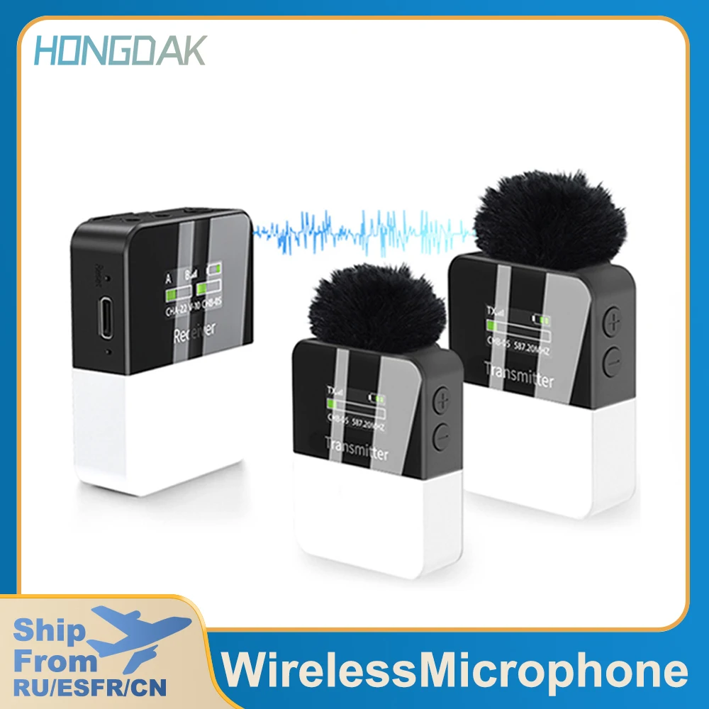 Wireless Lavalier Microphone Square HD LED Display for DSLR Cameras Camcorders Smartphones and Tablets for YouTube 
Wireless Lavalier Microphone Square HD LED Display for DSLR Cameras Camcorders Smartphones and Tablets for YouTube