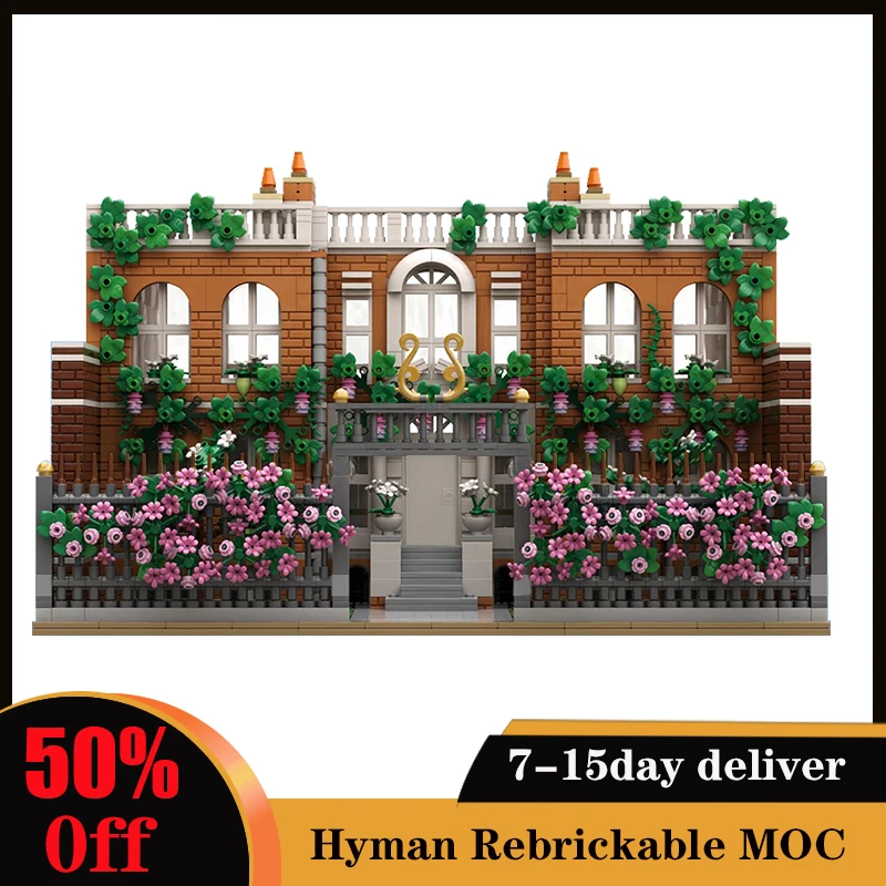 Moc Architecture Bridgertoned City House MOC-111690 Building Blocks Model Street Street View Famous Villa Toys Children Gifts
Moc Architecture Bridgertoned City House MOC-111690 Building Blocks Model Street Street View Famous Villa Toys Children Gifts