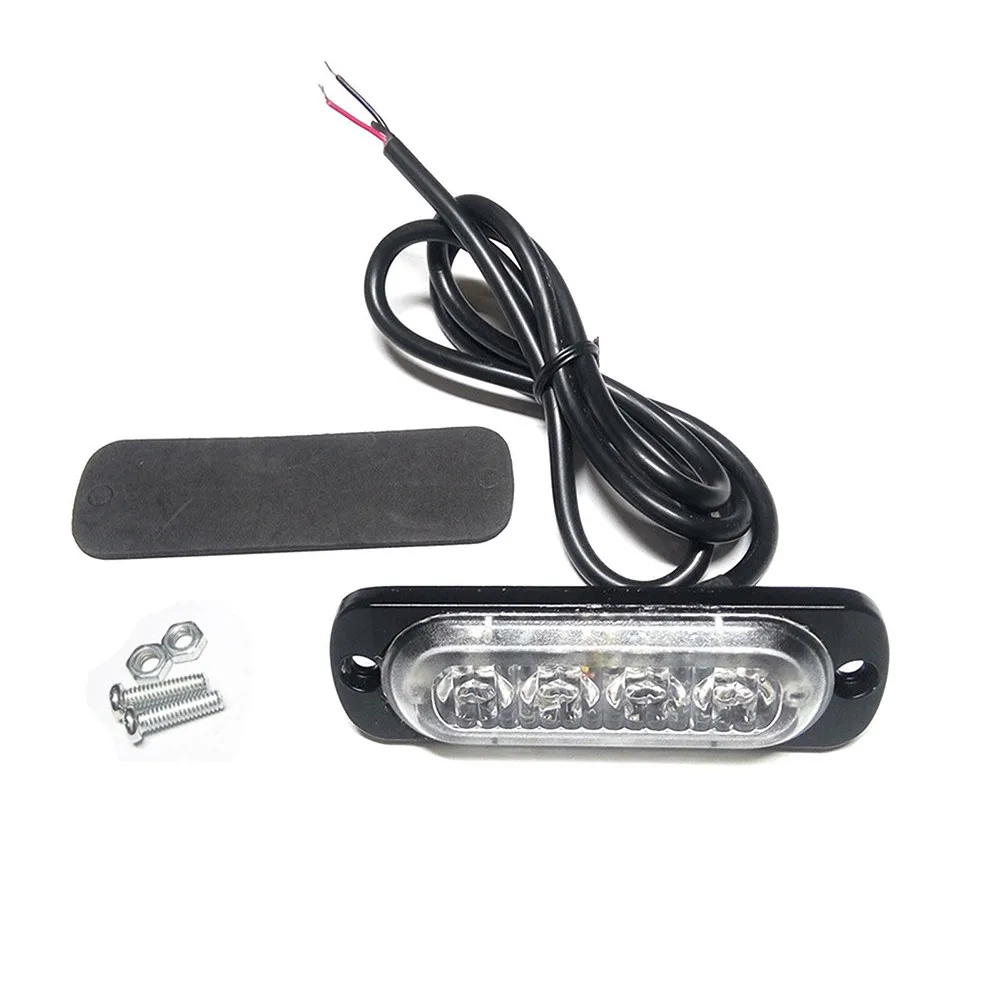 4 Pcs 4LED Amber Grille Light Lightbar Truck Van Off-road Car Urgent Light DC 12V - 24V 3000K With Protection Pad Car Lights
4 Pcs 4LED Amber Grille Light Lightbar Truck Van Off-road Car Urgent Light DC 12V - 24V 3000K With Protection Pad Car Lights