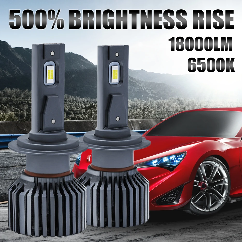2PCS Car LED Bulb 9005/H7/H1/H4/H11/9006 Headlight Bulb 120W High Power 18000LM 6500K White Fast Heat Dissipation Headlamp Kit
2PCS Car LED Bulb 9005/H7/H1/H4/H11/9006 Headlight Bulb 120W High Power 18000LM 6500K White Fast Heat Dissipation Headlamp Kit