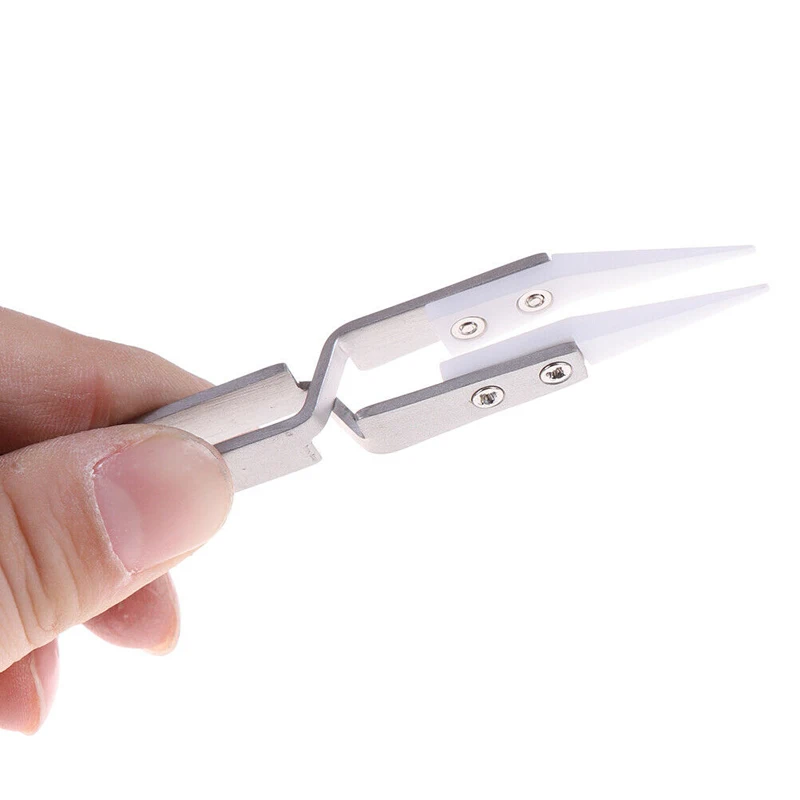 Anti-Static Reverse Ceramic Tweezers Electronic Cigarette Heat Resistant Conductive Curved Straight Tweezers Insulated Pointed
Anti-Static Reverse Ceramic Tweezers Electronic Cigarette Heat Resistant Conductive Curved Straight Tweezers Insulated Pointed