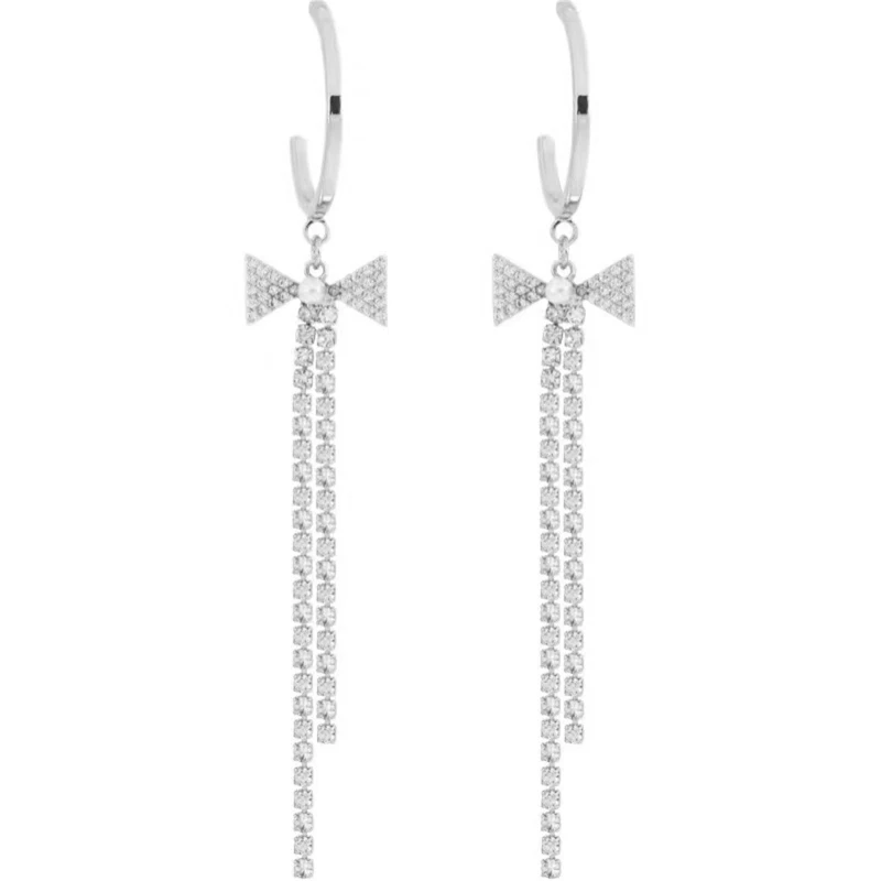 41XF Long Dangle Earrings Bow Drop Earrings Long Rhinestones Fringe Chain for Girls Women Birthday Valentine Anniversary Gift
41XF Long Dangle Earrings Bow Drop Earrings Long Rhinestones Fringe Chain for Girls Women Birthday Valentine Anniversary Gift